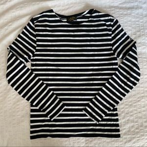 Mont Saint Michel Black & White striped top NWOT